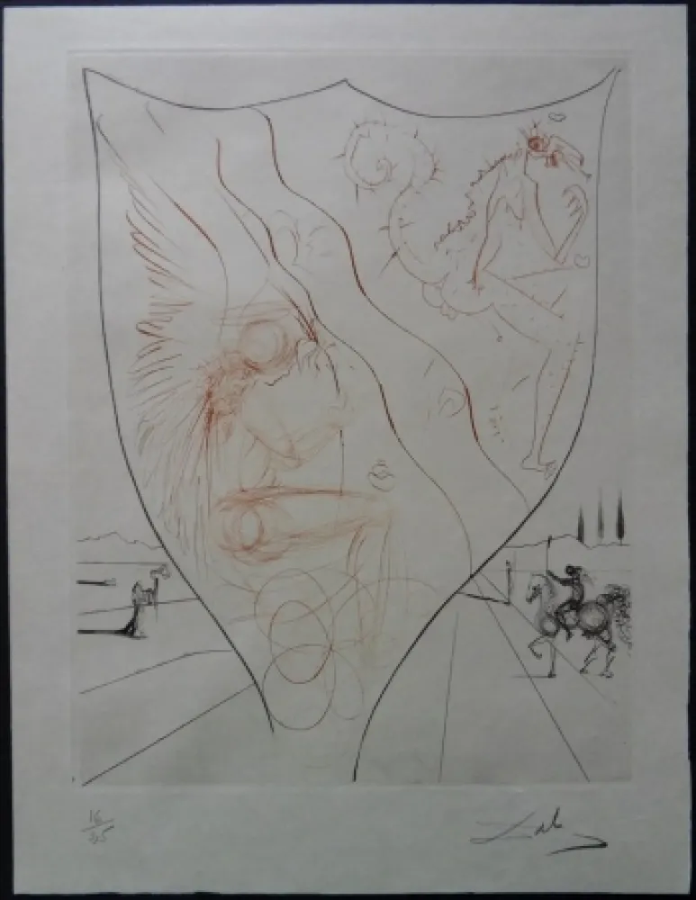 Офорт Dali - Alexis - Etat Japon