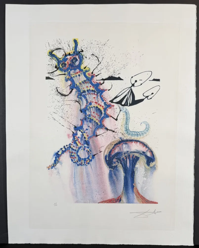 Гравюра Dali - Alice in Wonderland Advice from a Caterpillar