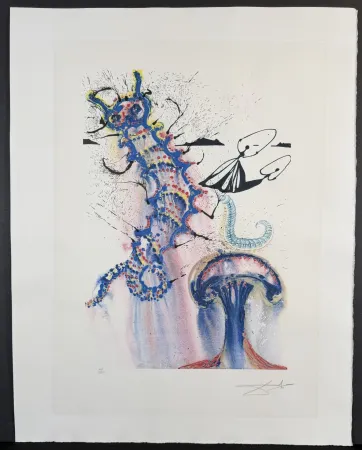 Гравюра Dali - Alice in Wonderland Advice from a Caterpillar