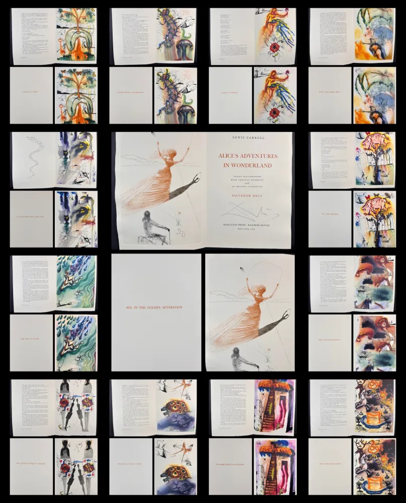 Гравюра Dali - Alice in Wonderland Complete Suite