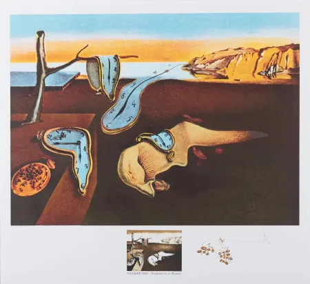 Литография Dali - Changes in Great Masterpieces Persistence de la Memoire