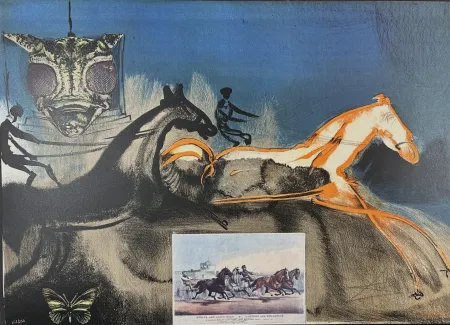 Литография Dali - Currier & Ives American Trotting Horses No 2