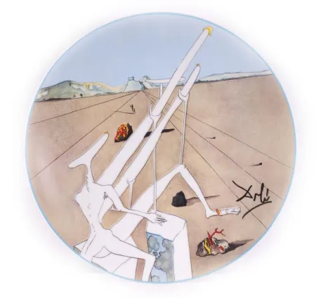 Керамика Dali - Dali Martien muni d'un double microscope Holo-électrique (La Conquête du Cosmos)