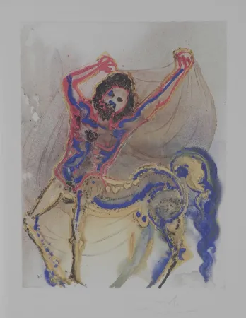 Литография Dali - Dalinean Horses The Centaur of Crete