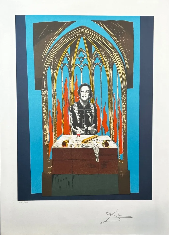 Литография Dali - Dali's Inferno with Original Portfolio Case 