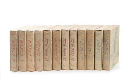 Иллюстрированная Книга Dali - Dante : LA DIVINE COMÉDIE. 12 volumes. 100 planches couleurs + suite couleurs + suite gravée + décompositions des couleurs (1959-1963)