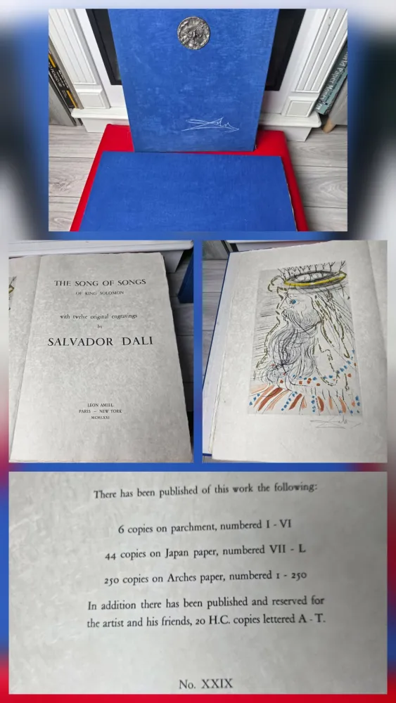 Офорт Dali - Deluxe - Song of Songs of King Solomon Japan Paper