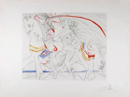 Гравюра Dali - Diane de Poitiers, 1974 - Hand-signed