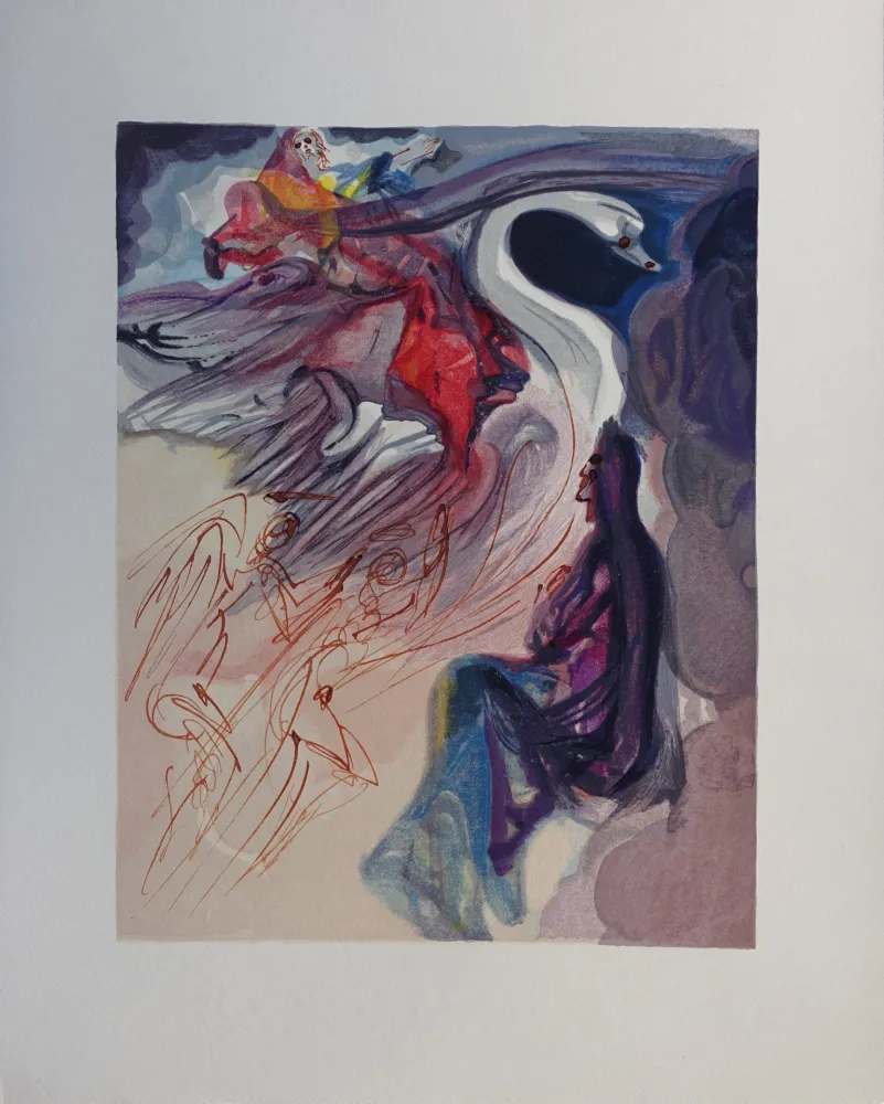 Гравюра На Дереве Dali - Divine Comédie, Paradis 19, Le langage de l'oiseau