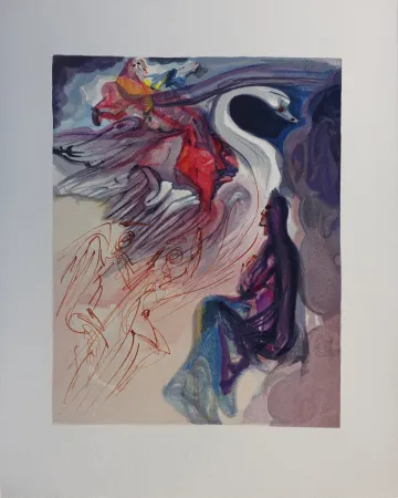 Гравюра На Дереве Dali - Divine Comédie, Paradis 19, Le langage de l'oiseau