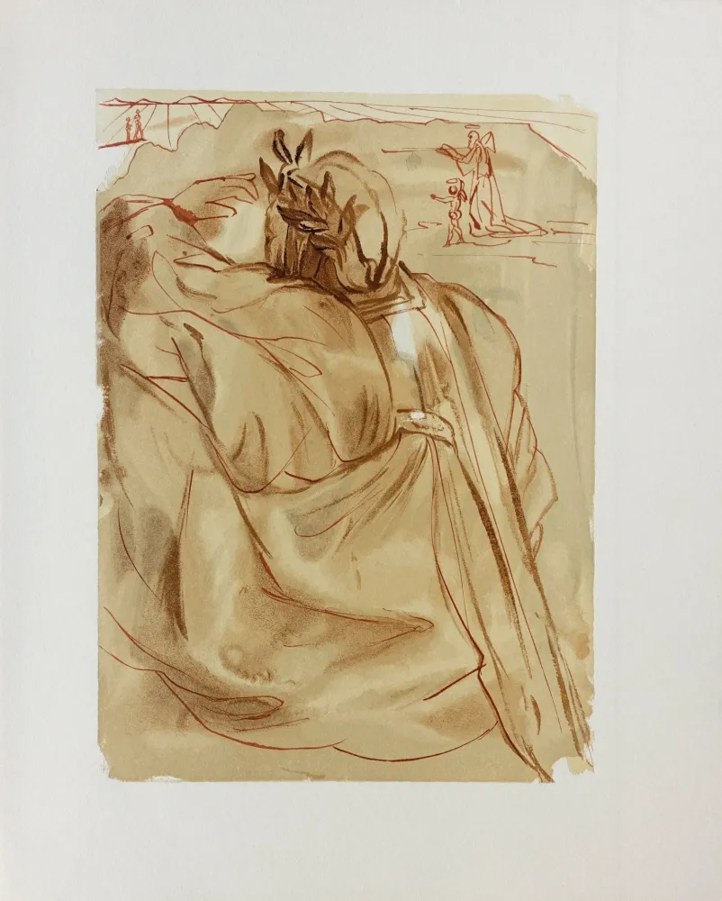 Гравюра На Дереве Dali - Divine Comédie, Purgatoire 30, L'annonce d'un grand événement