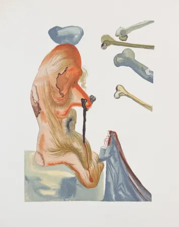 Гравюра На Дереве Dali - Divine Comedy Hell Canto 20 Decomposition 