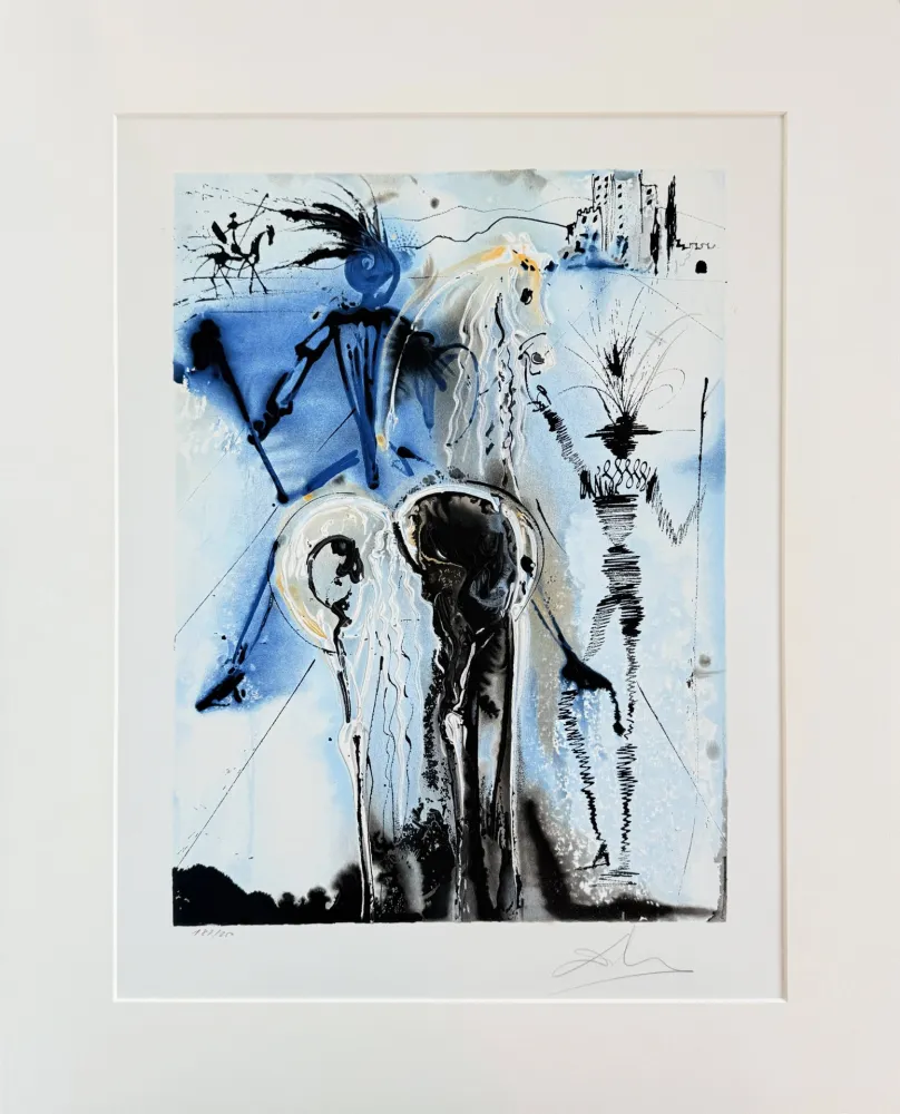 Литография Dali - Don Quichotte