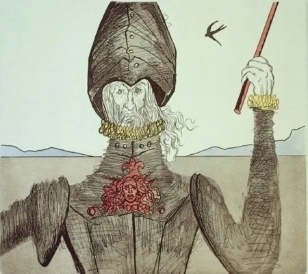 Офорт И Аквитанта Dali - Don Quijote