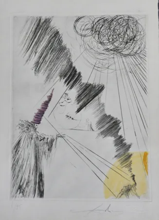 Гравюра Dali - Faust Femme au Clown