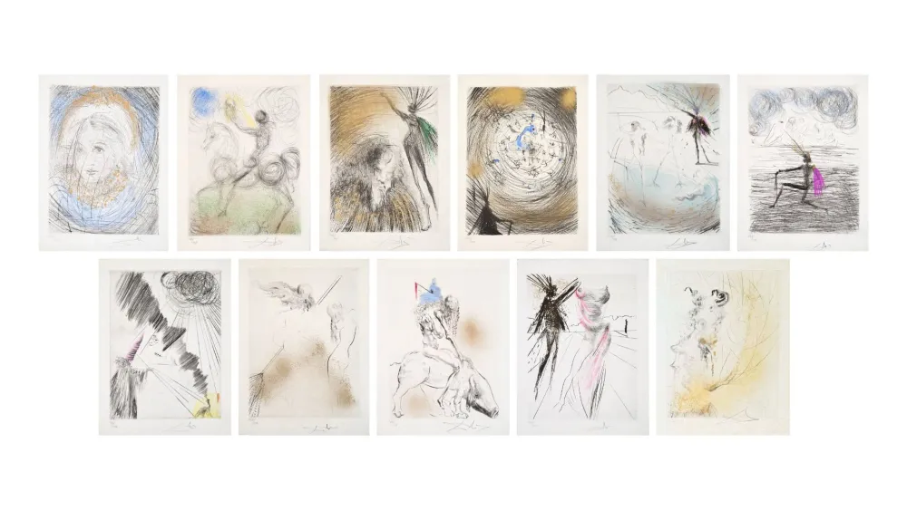 Гравюра Сухой Иглой Dali - Faust (Walpurgis Night)