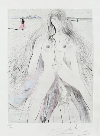 Гравюра Dali - Femme à cheval