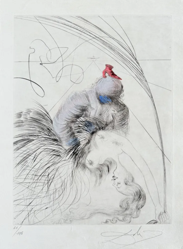 Гравюра Dali - Femme à la chaussure