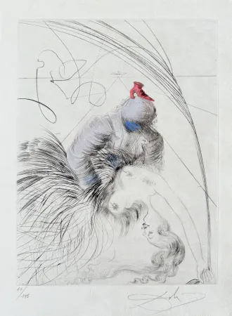 Гравюра Dali - Femme à la chaussure