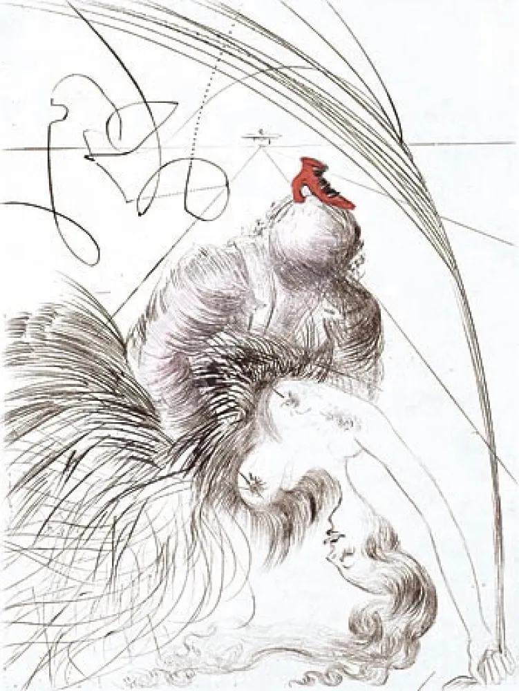 Гравюра Dali - Femme a la Chaussure (Woman with Shoe)