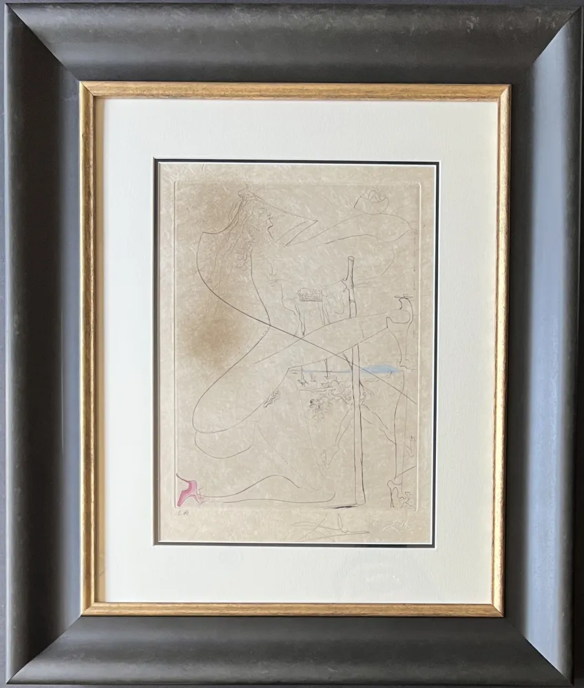 Многоэкземплярное Произведение Dali - Femme à le béquille ( Woman with Crutch ) 