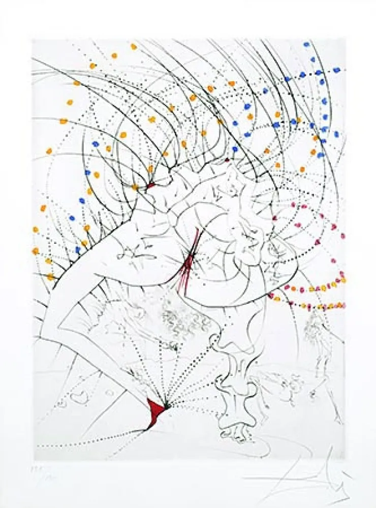 Гравюра Dali - Femme-feuille (Leaf-woman)