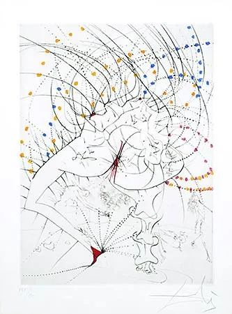 Гравюра Dali - Femme-feuille (Leaf-woman)