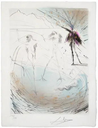 Гравюра Сухой Иглой Dali - Femmes poules (Hen Women)