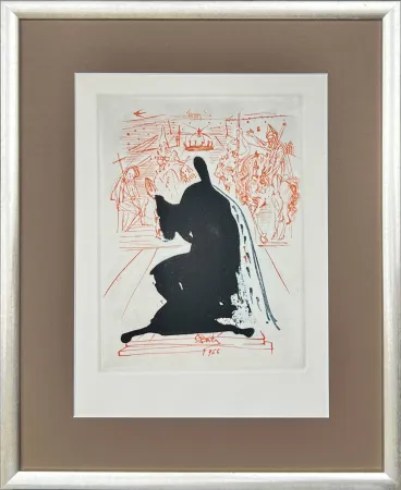 Офорт Dali - Figure in an Ermine Cloak