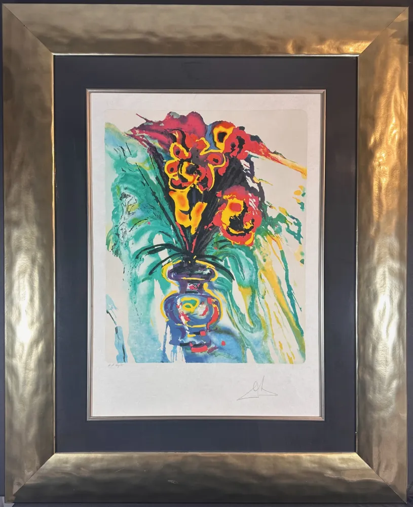Литография Dali - Fleurs Surréaliste Gala Bouquet