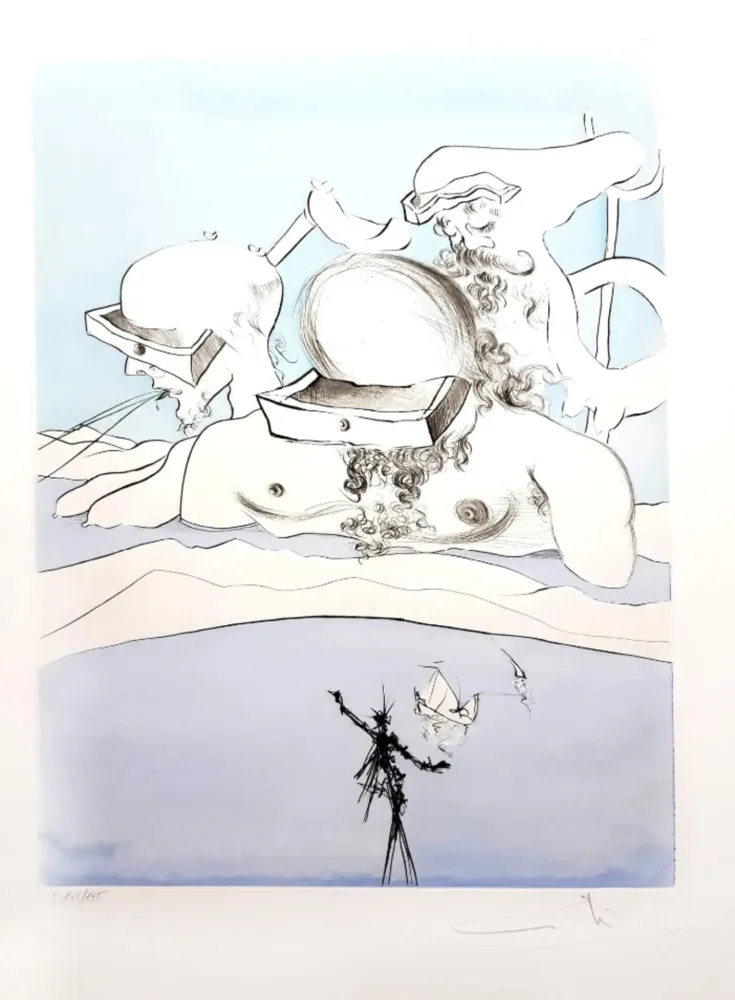 Гравюра Dali - Flung out like a Fag-end by the Big