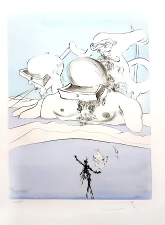 Гравюра Dali - Flung out like a Fag-end by the Big