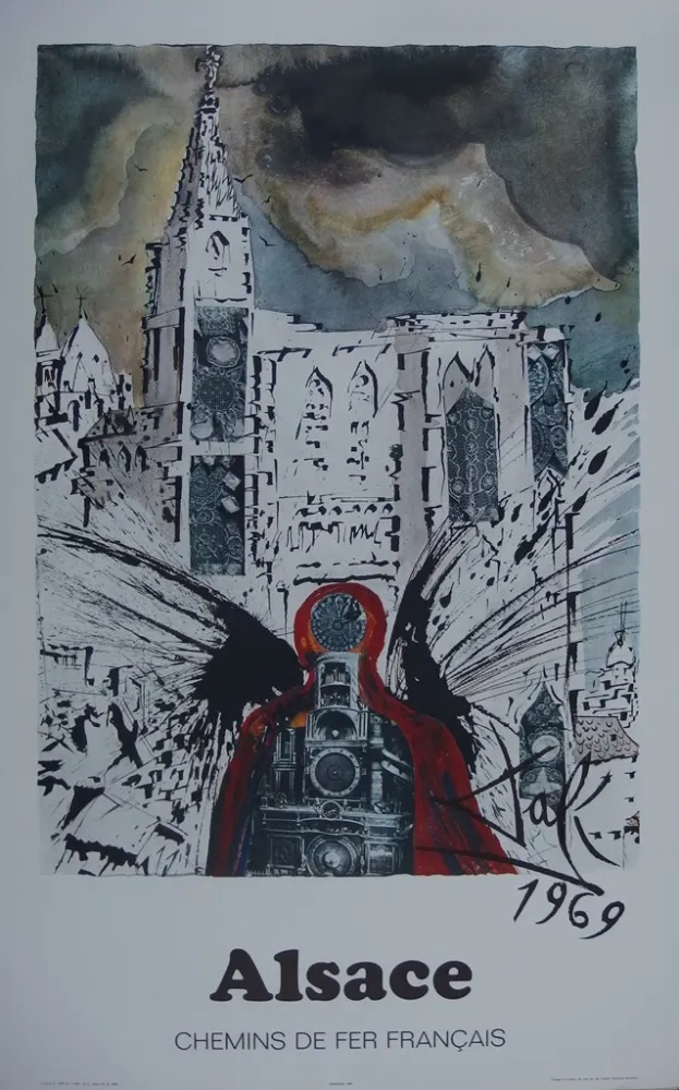 Гравюра Dali - France : Alsace (SNCF)