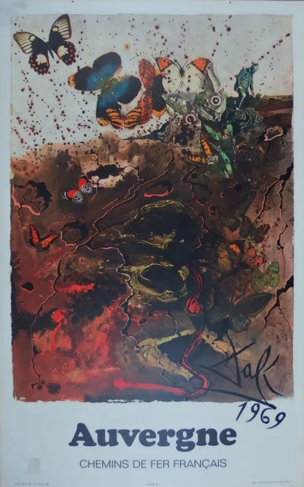 Гравюра Dali - France : Auvergne (SNCF)