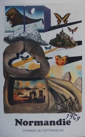 Гравюра Dali - France : Normandie (SNCF)