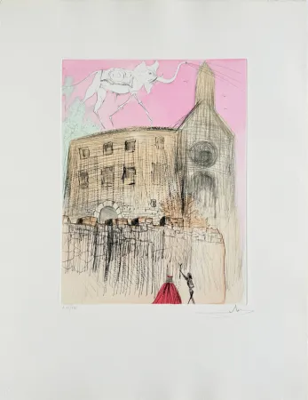 Офорт Dali - Gala's Castle