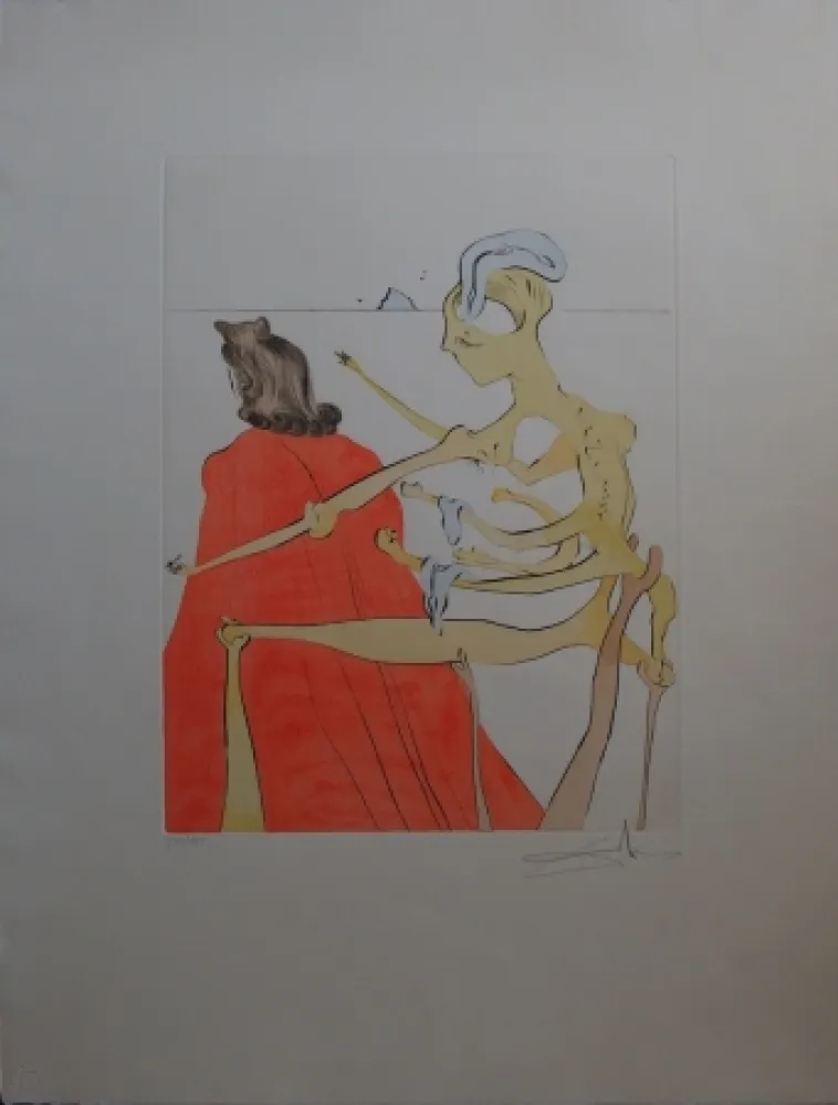 Офорт Dali - Gala's godly back (After 50 years of surrealism)