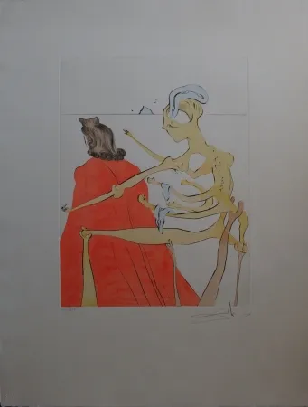 Офорт Dali - Gala's godly back (After 50 years of surrealism)