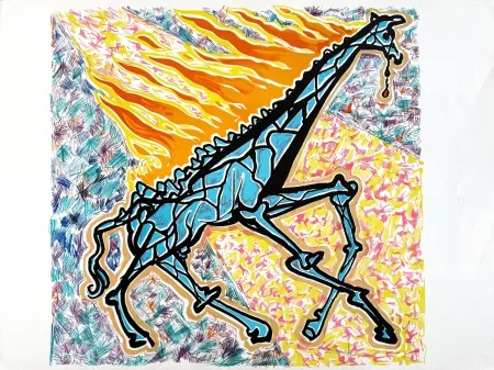 Литография Dali - Giraffa che brucia (Burning Giraffe)