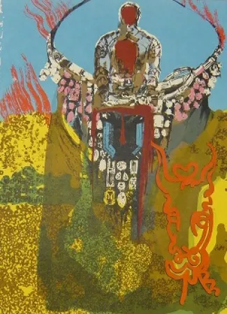 Литография Dali - Golden Calf
