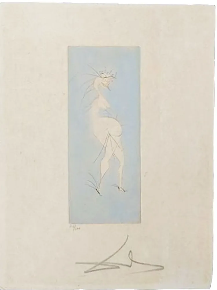 Гравюра Сухой Иглой Dali - Grotesque