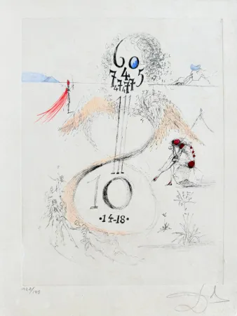 Офорт Dali - Guerre de 1914–1918 (The 1914–18 War)