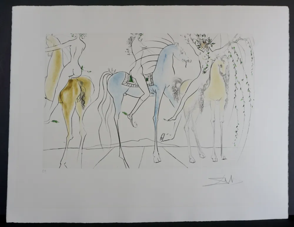 Гравюра Dali - Hamadryades Mimetiques Arborescentes 