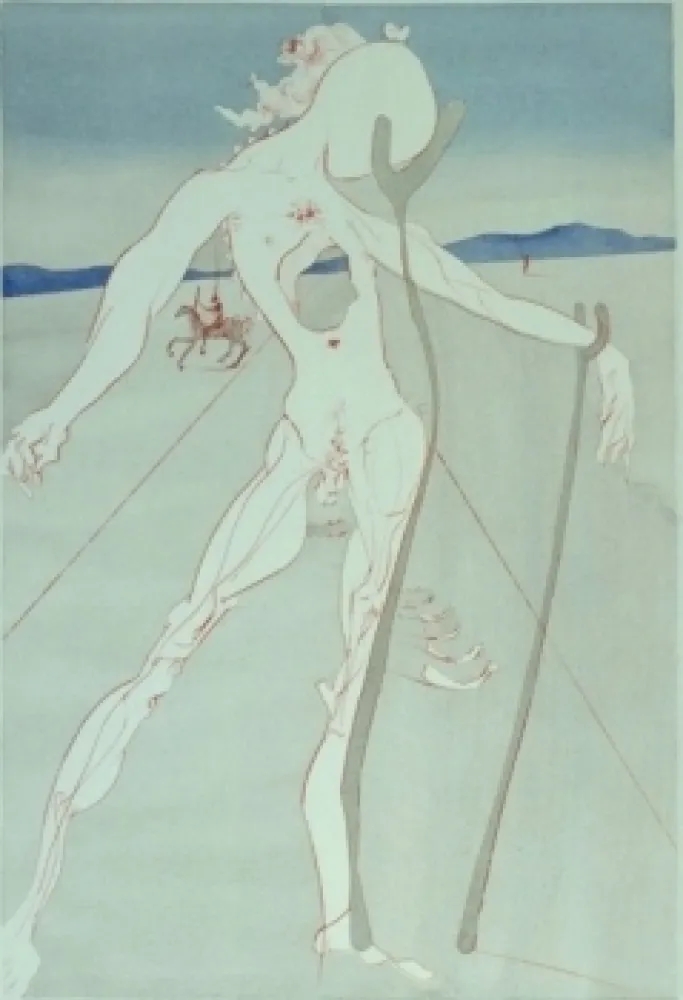 Гравюра Dali - Hommage à la Medecine (Vesalius)