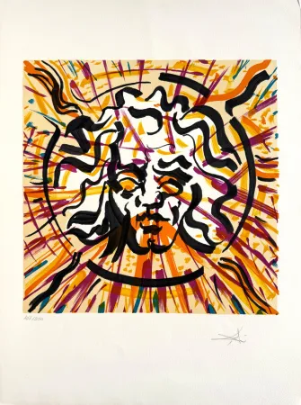 Литография Dali - Il sole (The Sun)