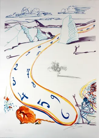Гравюра Dali - Imaginations & Objects of The Future Melting Space Time
