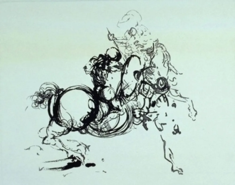 Гравюра Dali -  Jinete 1936