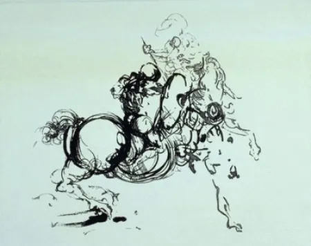 Гравюра Dali -  Jinete 1936