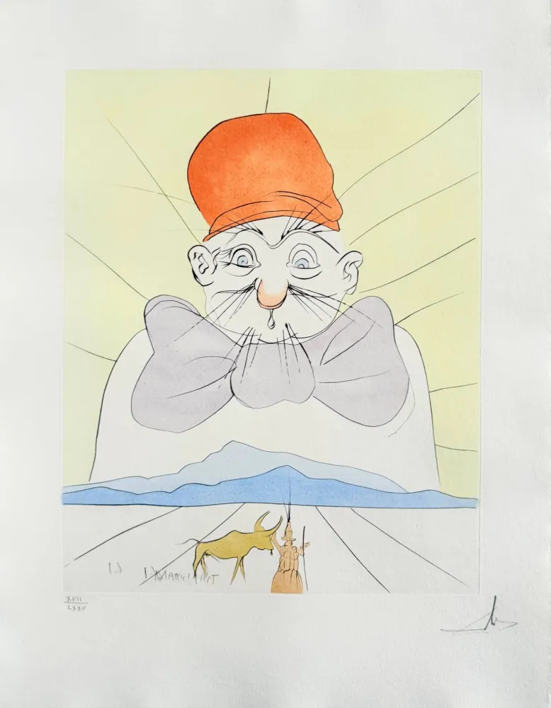 Гравюра Сухой Иглой Dali - Kosonaga chojo (The princess and the herd boy)