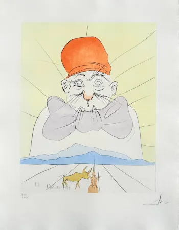 Гравюра Сухой Иглой Dali - Kosonaga chojo (The princess and the herd boy)